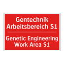 Gentechnik Arbeitsbereich S1 - Genetic Engineering Work Area /.../