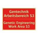 Gentechnik Arbeitsbereich S3 - Genetic Engineering Work Area /.../