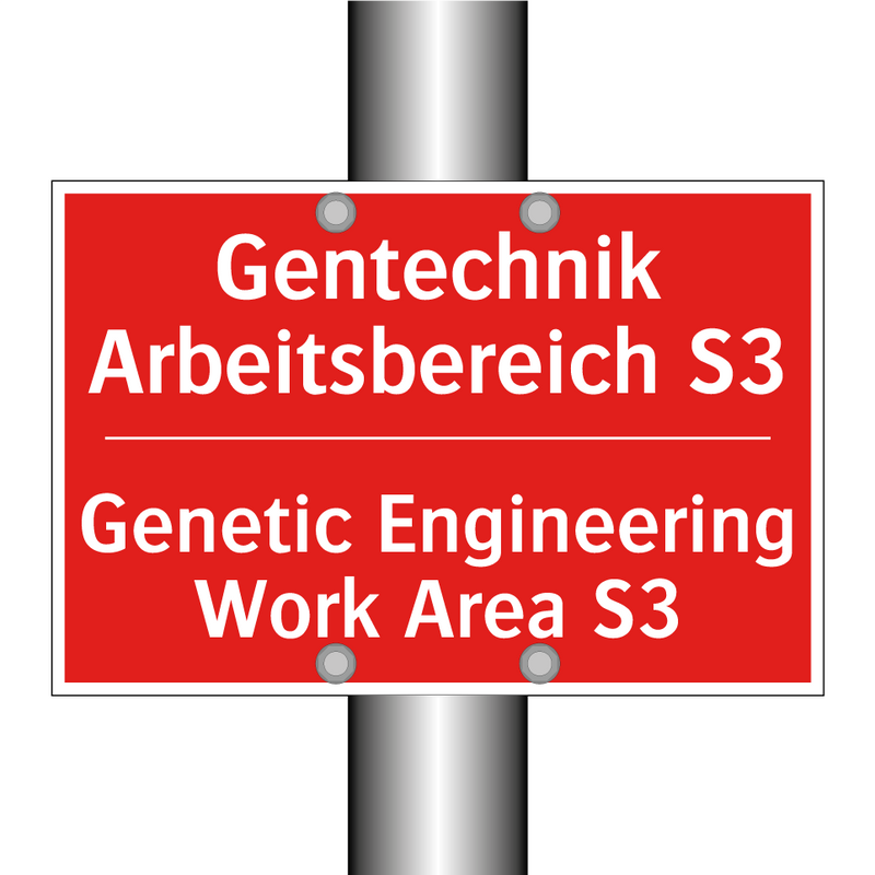 Gentechnik Arbeitsbereich S3 - Genetic Engineering Work Area /.../