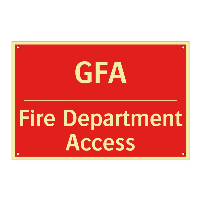 GFA - Fire Department Access
