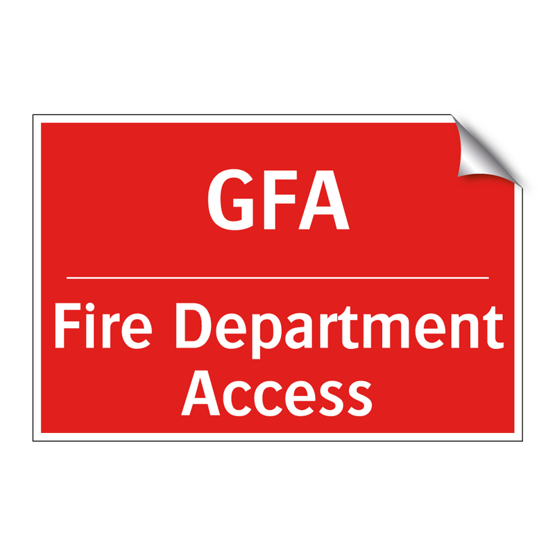 GFA - Fire Department Access