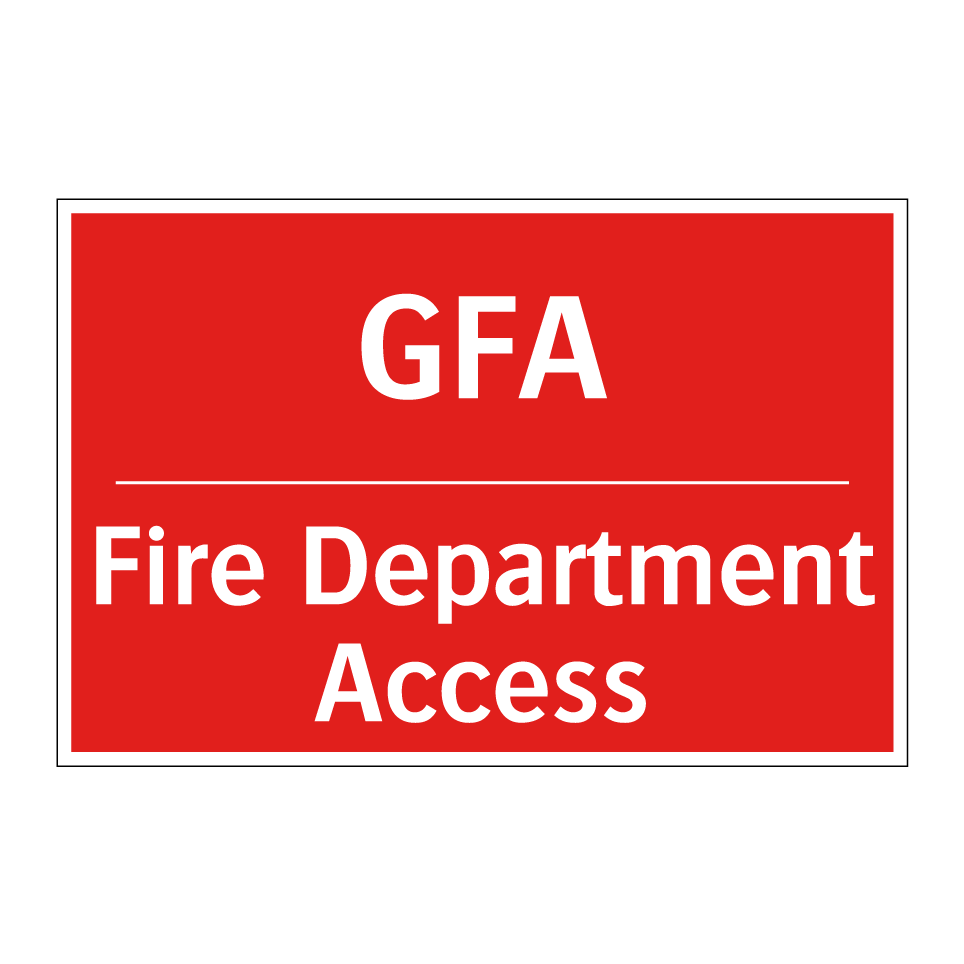 Kauf GFA - Fire Department Access schild | SignOnline | DE-F1337