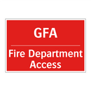 GFA - Fire Department Access