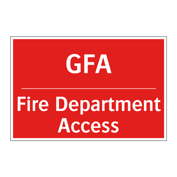GFA - Fire Department Access