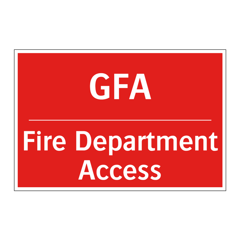 GFA - Fire Department Access
