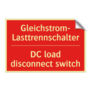 Gleichstrom-Lasttrennschalter - DC load disconnect switch