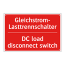 Gleichstrom-Lasttrennschalter - DC load disconnect switch