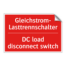 Gleichstrom-Lasttrennschalter - DC load disconnect switch