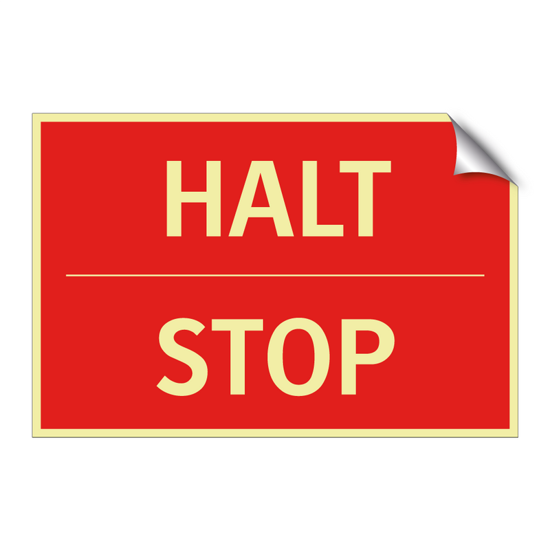 HALT - STOP