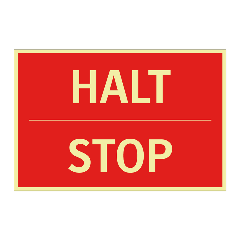 HALT - STOP
