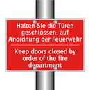 Halten Sie die Türen geschlossen, /.../ - Keep doors closed by order of /.../