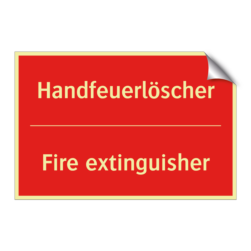 Handfeuerlöscher - Fire extinguisher
