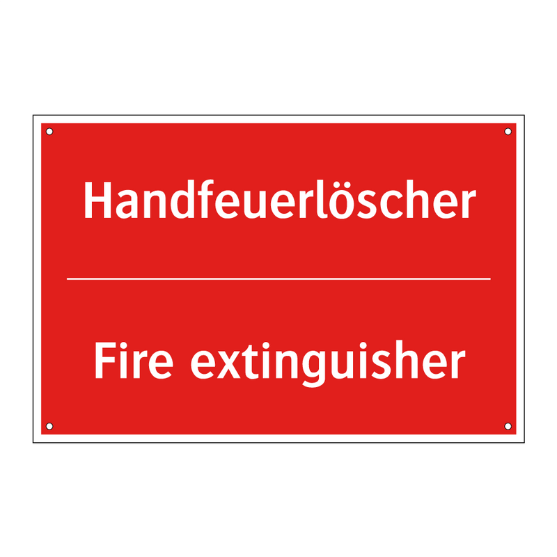 Handfeuerlöscher - Fire extinguisher