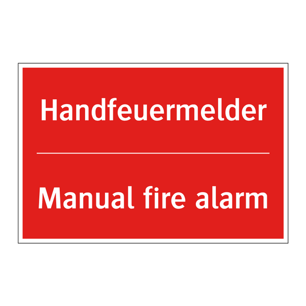 Handfeuermelder - Manual fire alarm