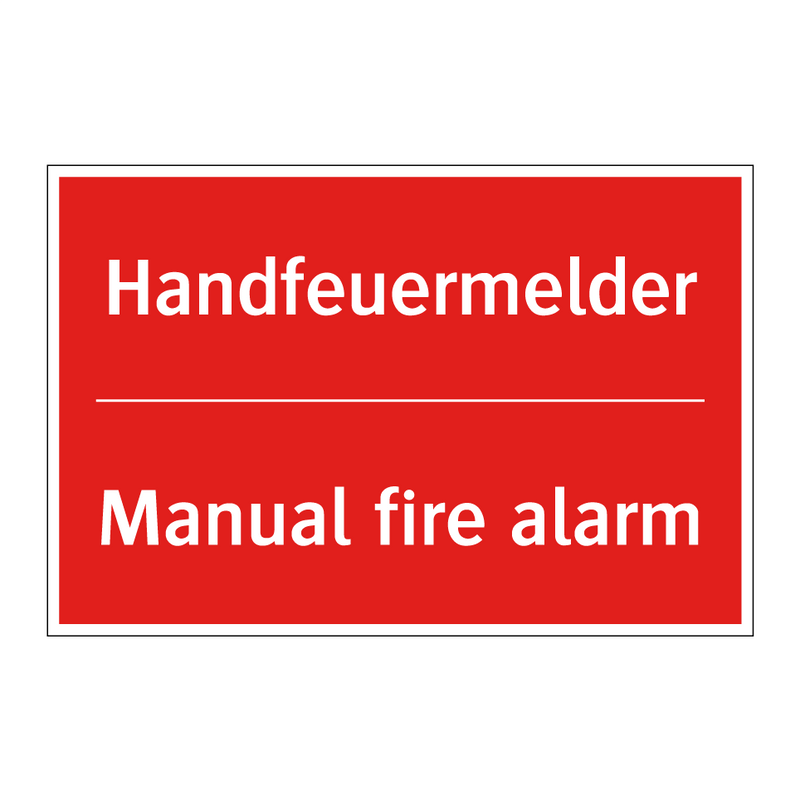 Handfeuermelder - Manual fire alarm