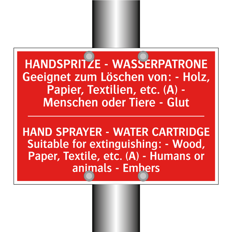 HANDSPRITZE - WASSERPATRONE Geeignet /.../ - HAND SPRAYER - WATER CARTRIDGE /.../