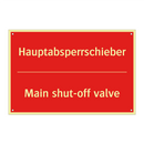 Hauptabsperrschieber - Main shut-off valve