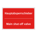 Hauptabsperrschieber - Main shut-off valve
