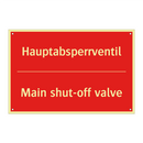 Hauptabsperrventil - Main shut-off valve