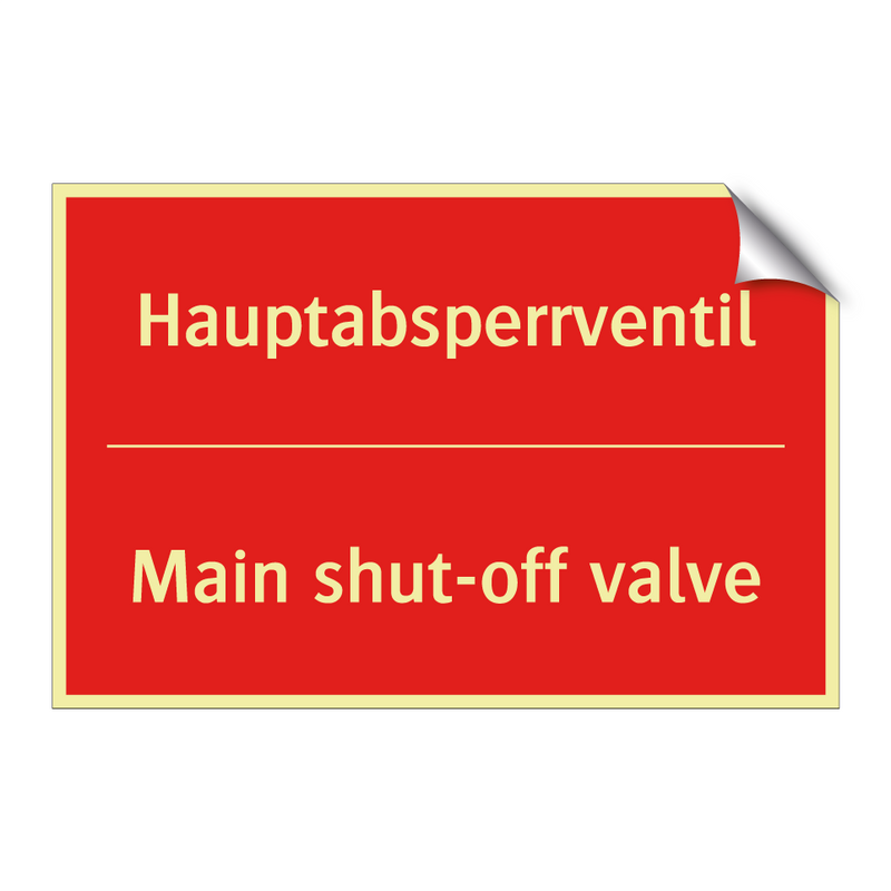 Hauptabsperrventil - Main shut-off valve