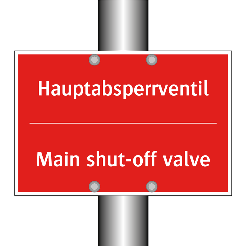 Hauptabsperrventil - Main shut-off valve
