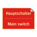 Hauptschalter - Main switch