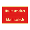 Hauptschalter - Main switch