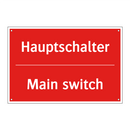 Hauptschalter - Main switch