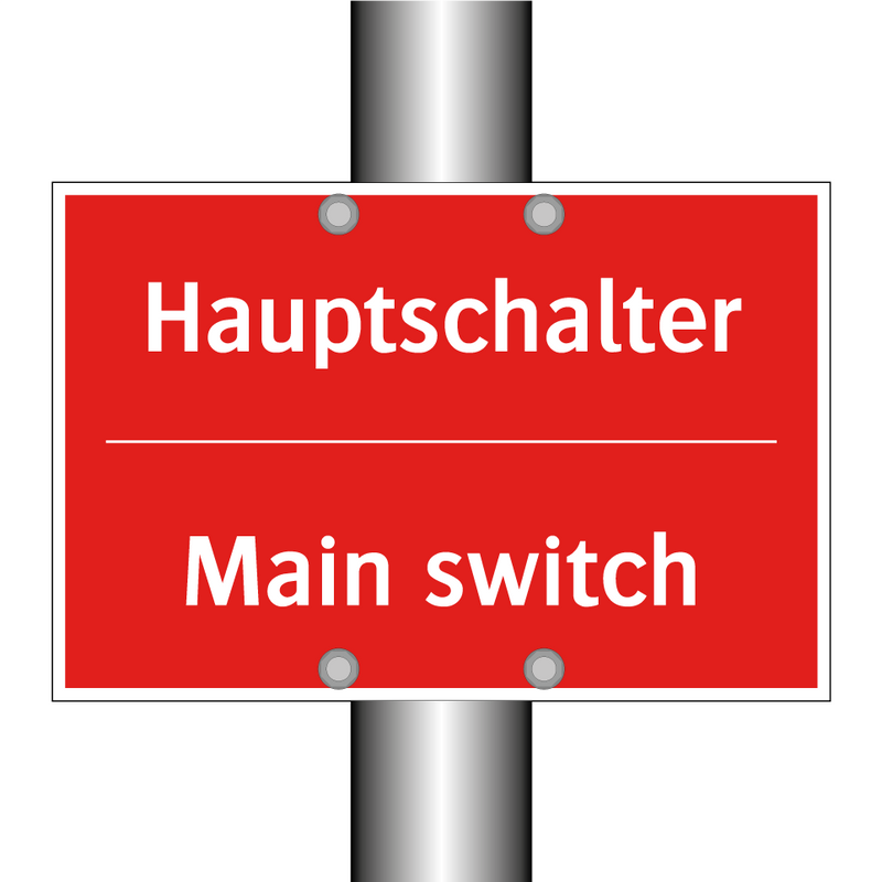 Hauptschalter - Main switch