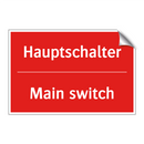 Hauptschalter - Main switch