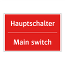 Hauptschalter - Main switch