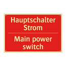 Hauptschalter Strom - Main power switch