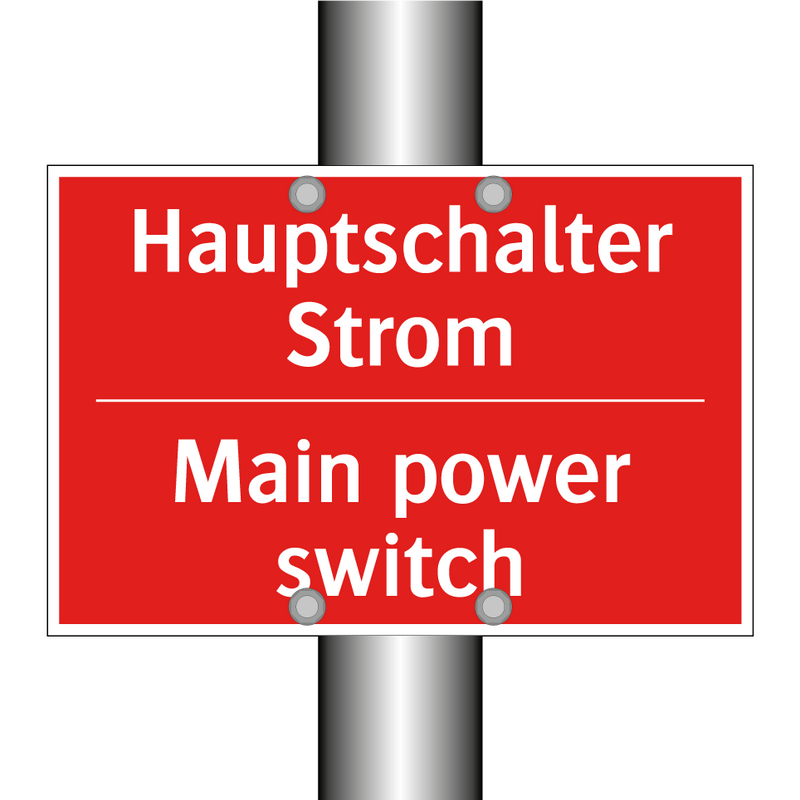 Hauptschalter Strom - Main power switch