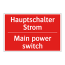 Hauptschalter Strom - Main power switch