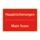 Hauptsicherungen - Main fuses