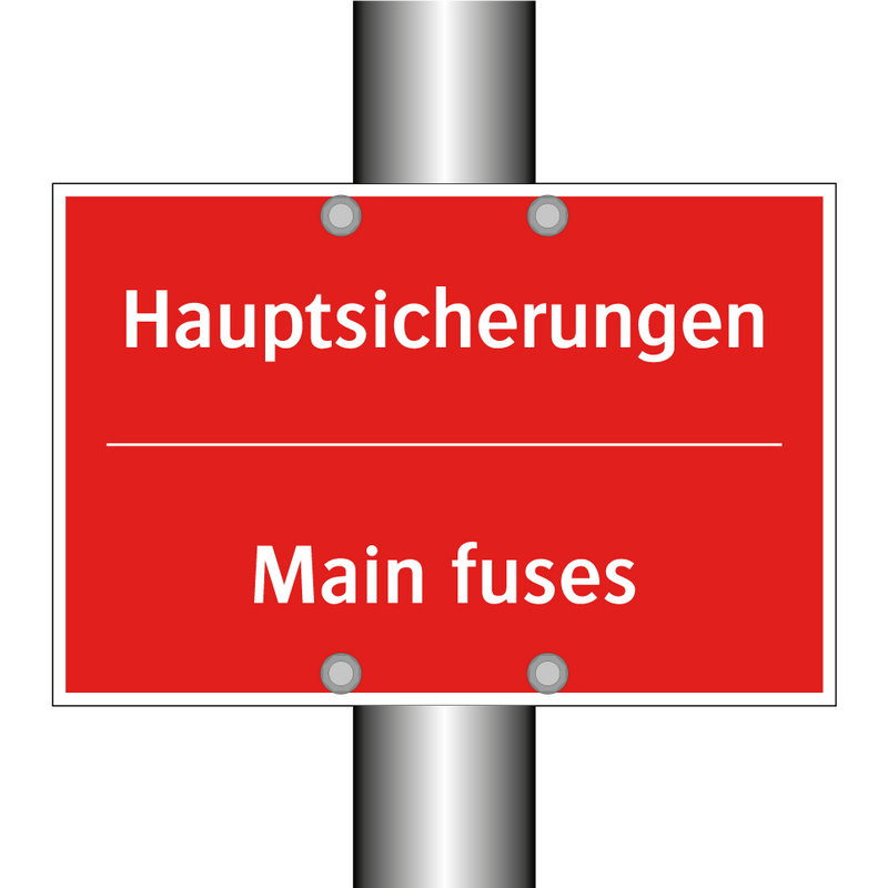 Hauptsicherungen - Main fuses