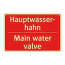Hauptwasser- hahn - Main water valve