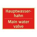 Hauptwasser- hahn - Main water valve