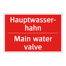 Hauptwasser- hahn - Main water valve