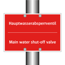 Hauptwasserabsperrventil - Main water shut-off valve