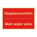 Hauptwasserhahn - Main water valve
