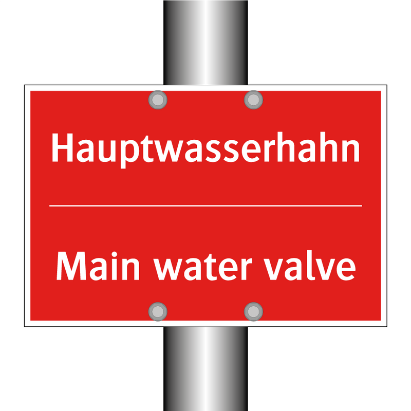 Hauptwasserhahn - Main water valve