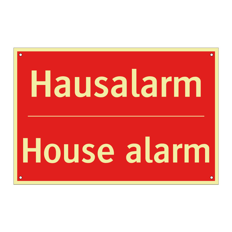 Hausalarm - House alarm