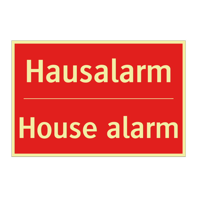 Hausalarm - House alarm