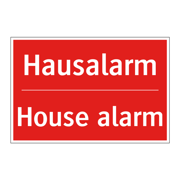 Hausalarm - House alarm