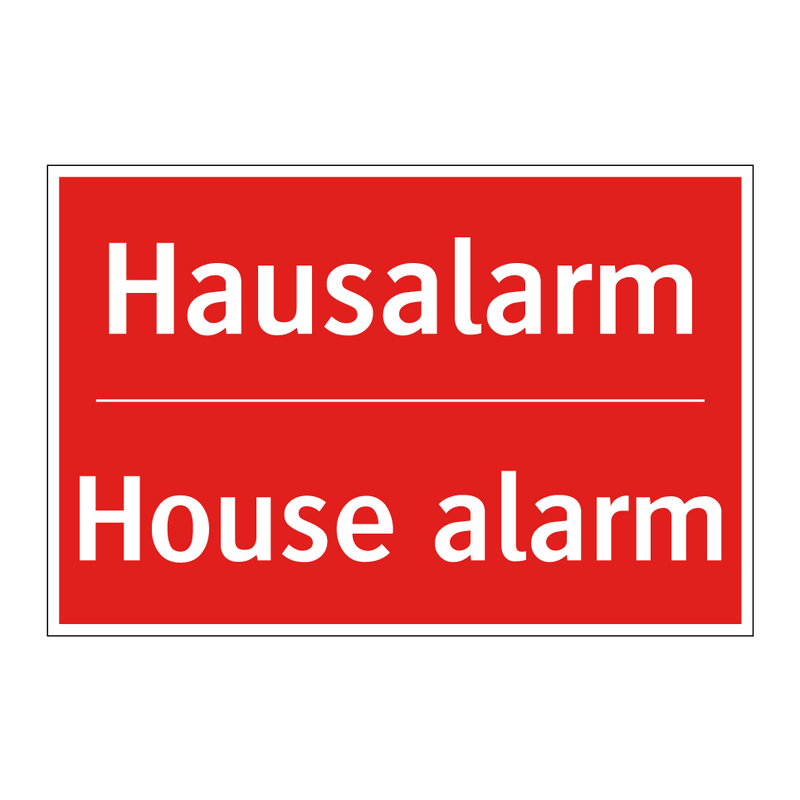 Hausalarm - House alarm