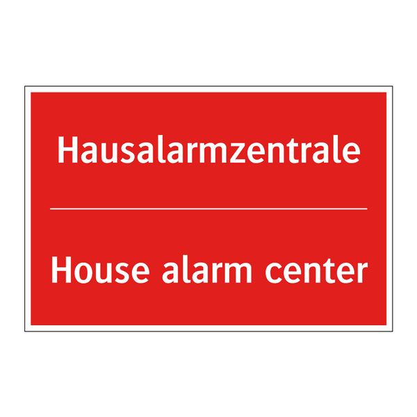 Hausalarmzentrale - House alarm center