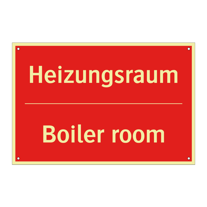 Heizungsraum - Boiler room
