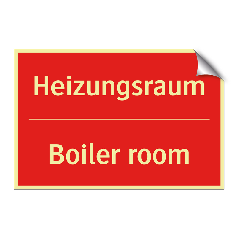 Heizungsraum - Boiler room