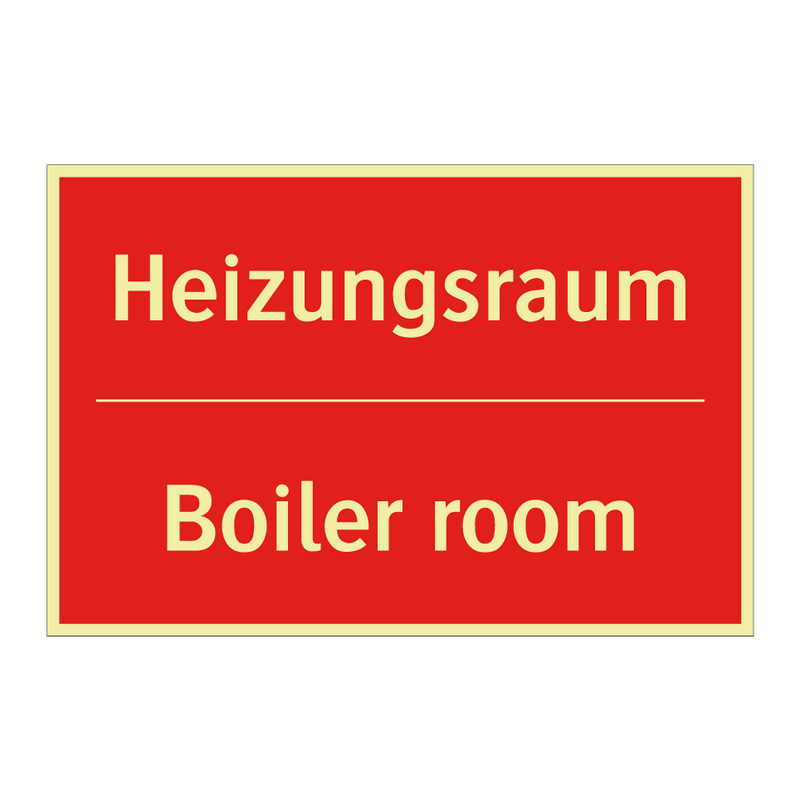 Heizungsraum - Boiler room